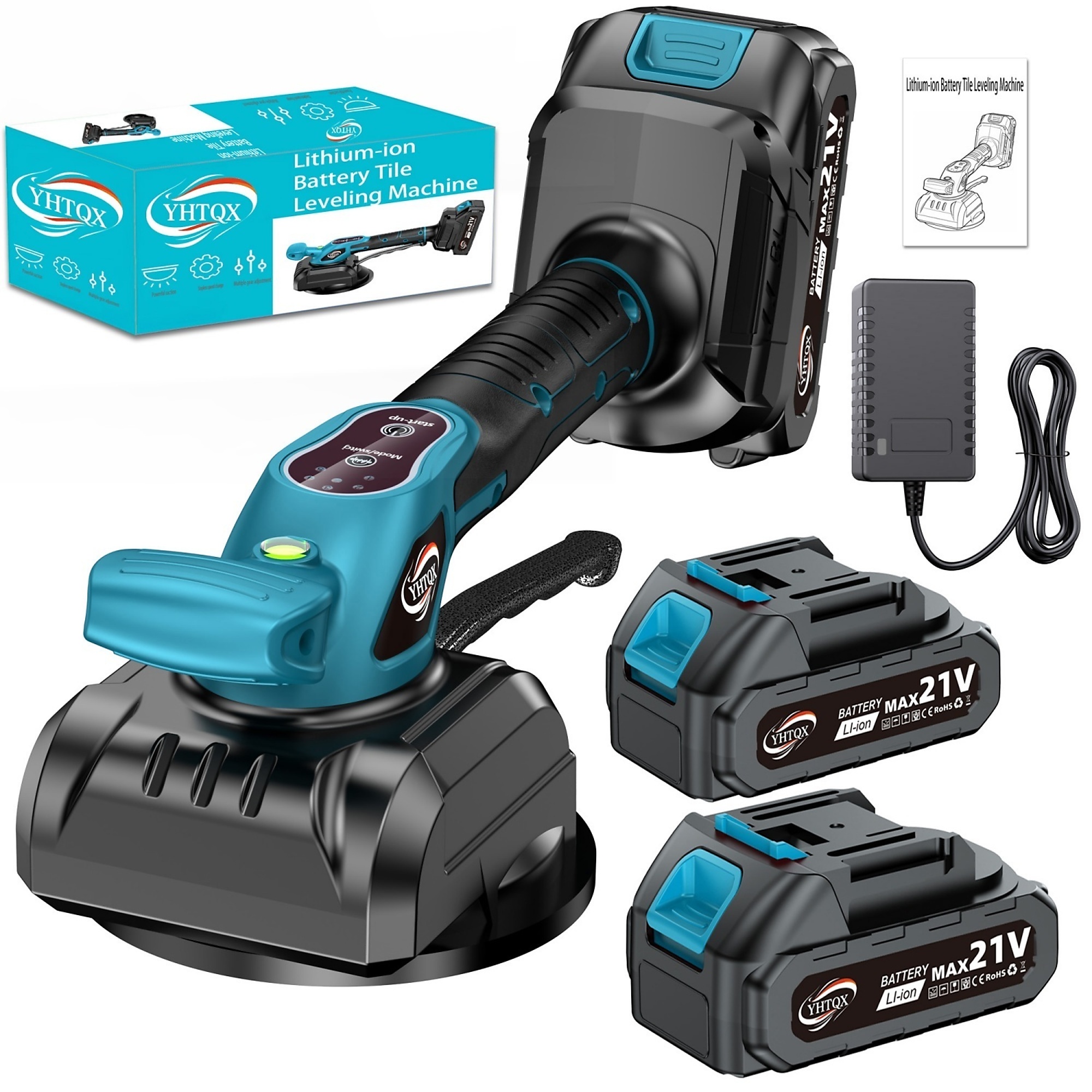 Adjustable Tile Vibrator with Five-Speed, Supports Large 2-Meter Tiles, Easy to Operate for Tile Installation